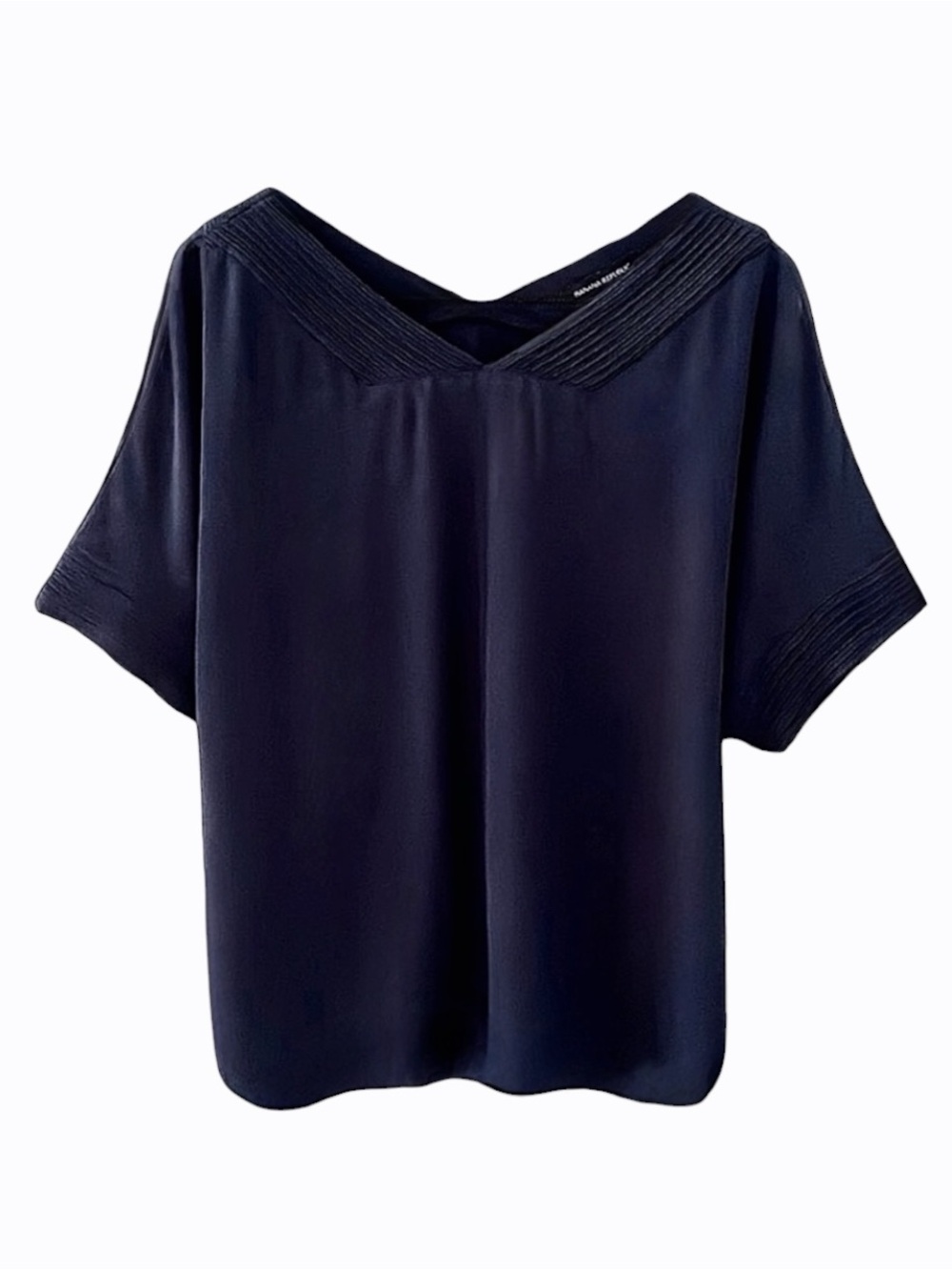 Banana Republic | Top | Medium | Dark Blue | V Neck | Short Kimono Sleeve | $45